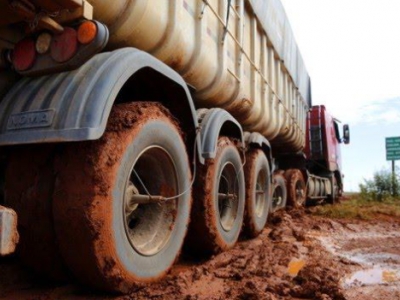 Só 12,4% das rodovias são pavimentadas