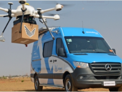 Mercedes-Benz Sprinter é transformada em base operacional para pousos e decolagens de drones