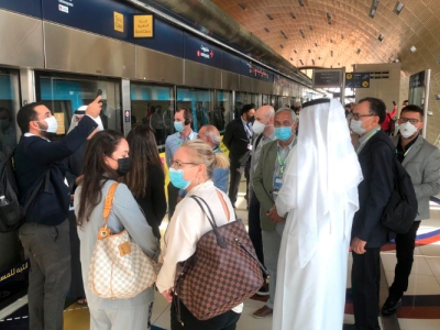 Transportadores brasileiros conhecem, em Dubai, sistemas de transporte público e projetos futuristas