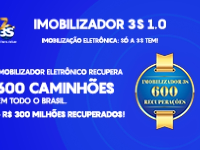 O único Imobilizador Eletrônico do mercado já recuperou 600 caminhões!