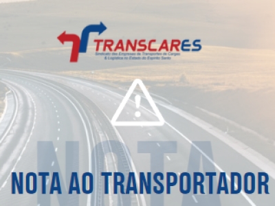 NOTA AO TRANSPORTADOR