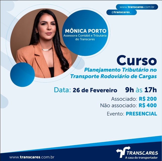 Curso do Transcares ensina a gerar créditos de impostos e economizar tributos