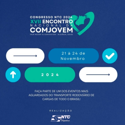 Faça parte do congresso NTC 2024 – XVII encontro nacional da Comjovem, em Goiás