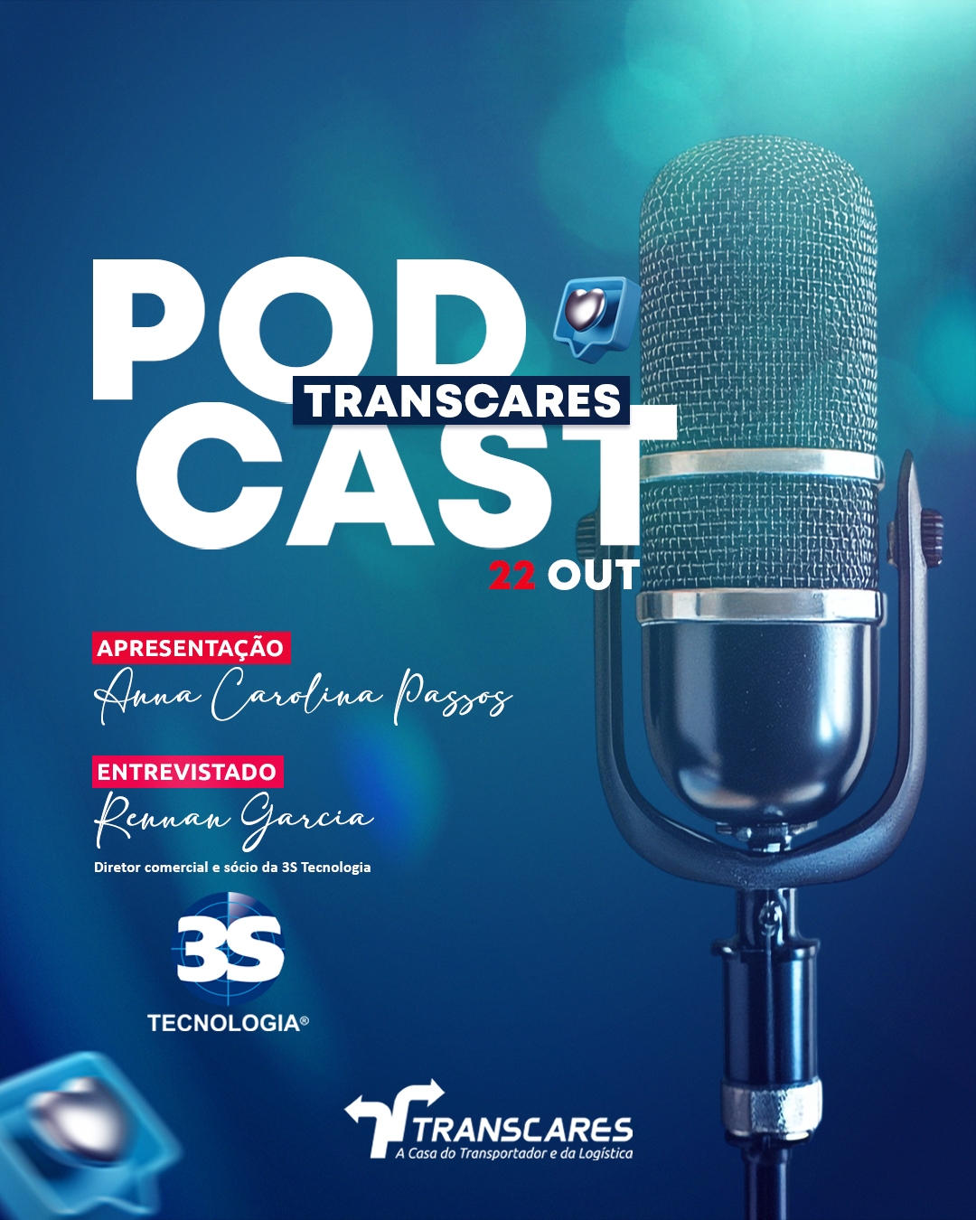 Nova solução da 3S Tecnologia, 3S Carretas é tema de segunda edição do Podcast Transcares