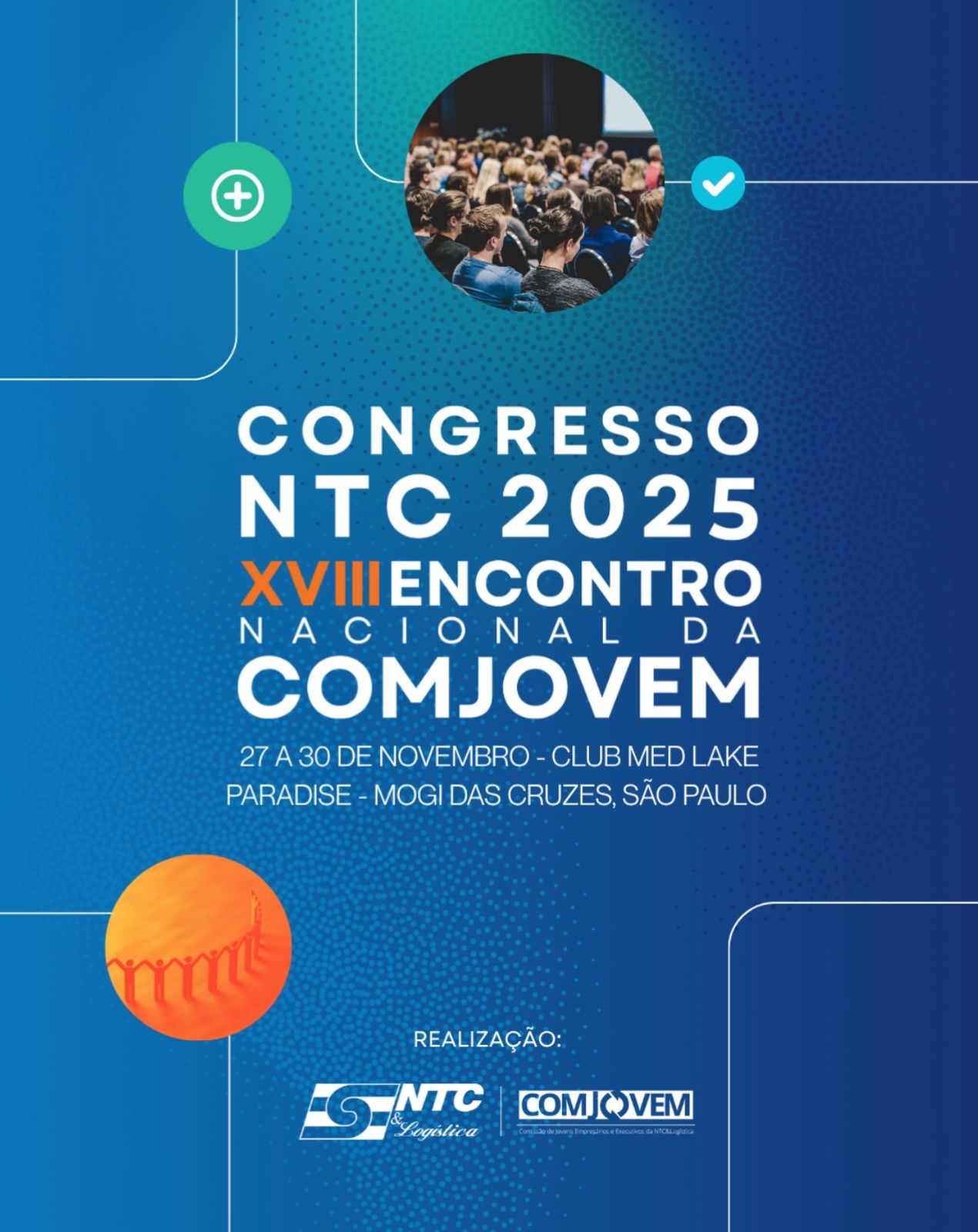  Últimas semanas para participar do Congresso NTC 2025 – XVIII Encontro Nacional da COMJOVEM