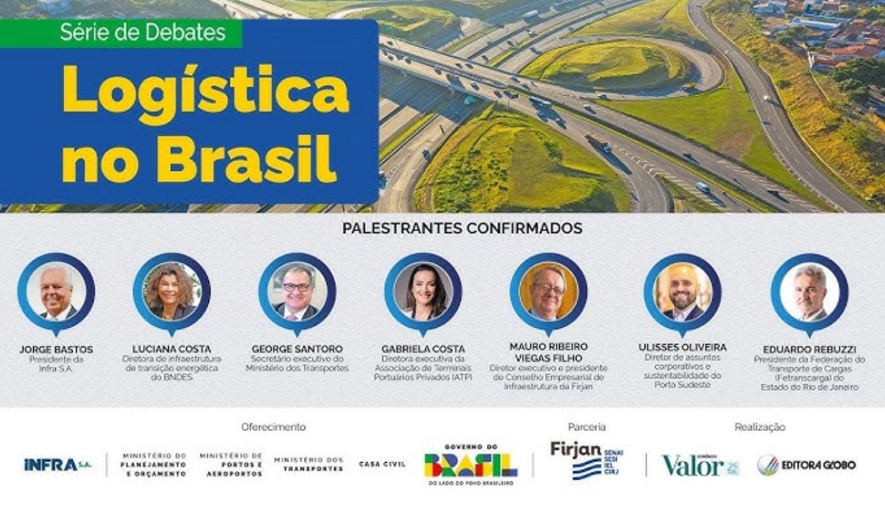 Presidente Eduardo Rebuzzi participará da Série Debates – Logística no Brasil, realizada pela Editora Globo