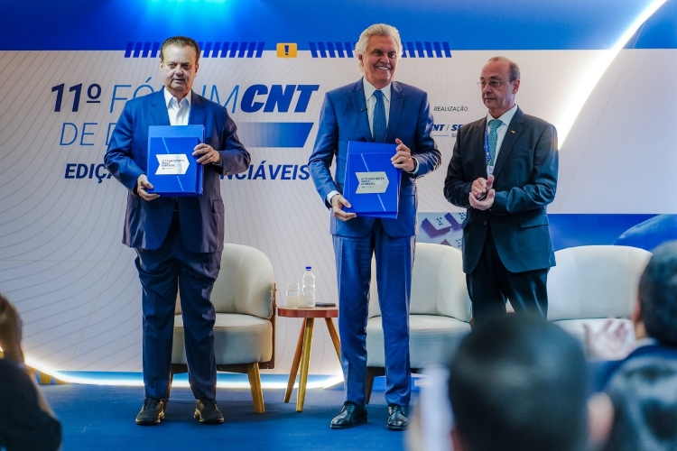 No Fórum CNT de Debates, Caiado defende expansão de ferrovias e hidrovias na logística do país